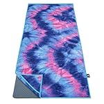Ewedoos Yoga Towel Mat Towel with Anchor Fit Corners Non Slip Towel for Hot Yoga, Pilates, Workout, Camping