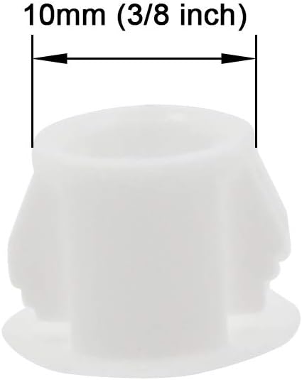 Zorfeter 30 Pcs Black Hole Plugs 16mm (5/8 inch) Plastic Panel Plugs Hole Plugs Post Pipe Insert End Caps - - 