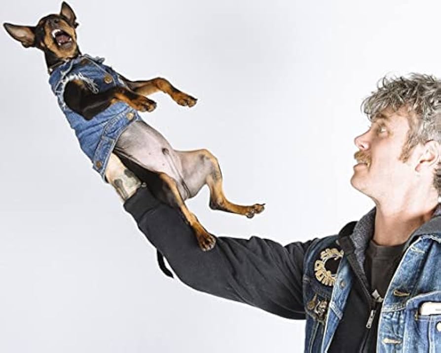 Giacca Di Jeans Per Cani Ducomi Fonzie - Gilet Denim Vintage Per Taglie Piccole - Foto 7