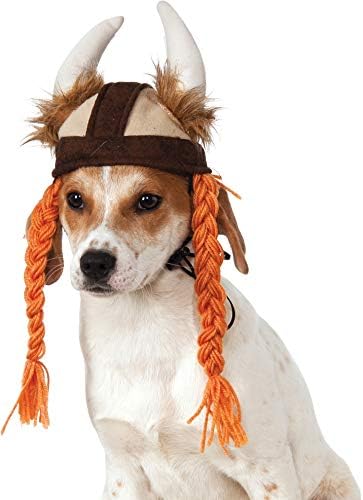 Rubie's Viking Hat with Braids for Pets, Medium/Large, Multicolor