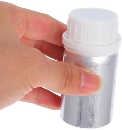 TIDTALEO 4Pcs 50Ml Aluminum Reagent Bottles with Inner Caps, Empty Chemical Sample Containers for Laboratory Liquid Storage and Water Sample Testing — 사진 3