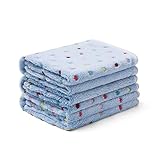 Luciphia 1 Pack 3 Blankets Super Soft Cute Dot Pattern Pet Blanket Flannel Throw for Dog Puppy Cat Small(23x16), Blue