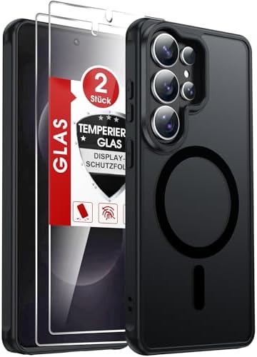 LeYi Handyhülle für Samsung Galaxy S26 Ultra Hülle für Panzerglas 2X mit Magsafe Kameraschutz Ultra Dünn, Slim Magnetisch Schutzhülle, Matt Transluzent Phone Case S 26 Ultra 256gb-