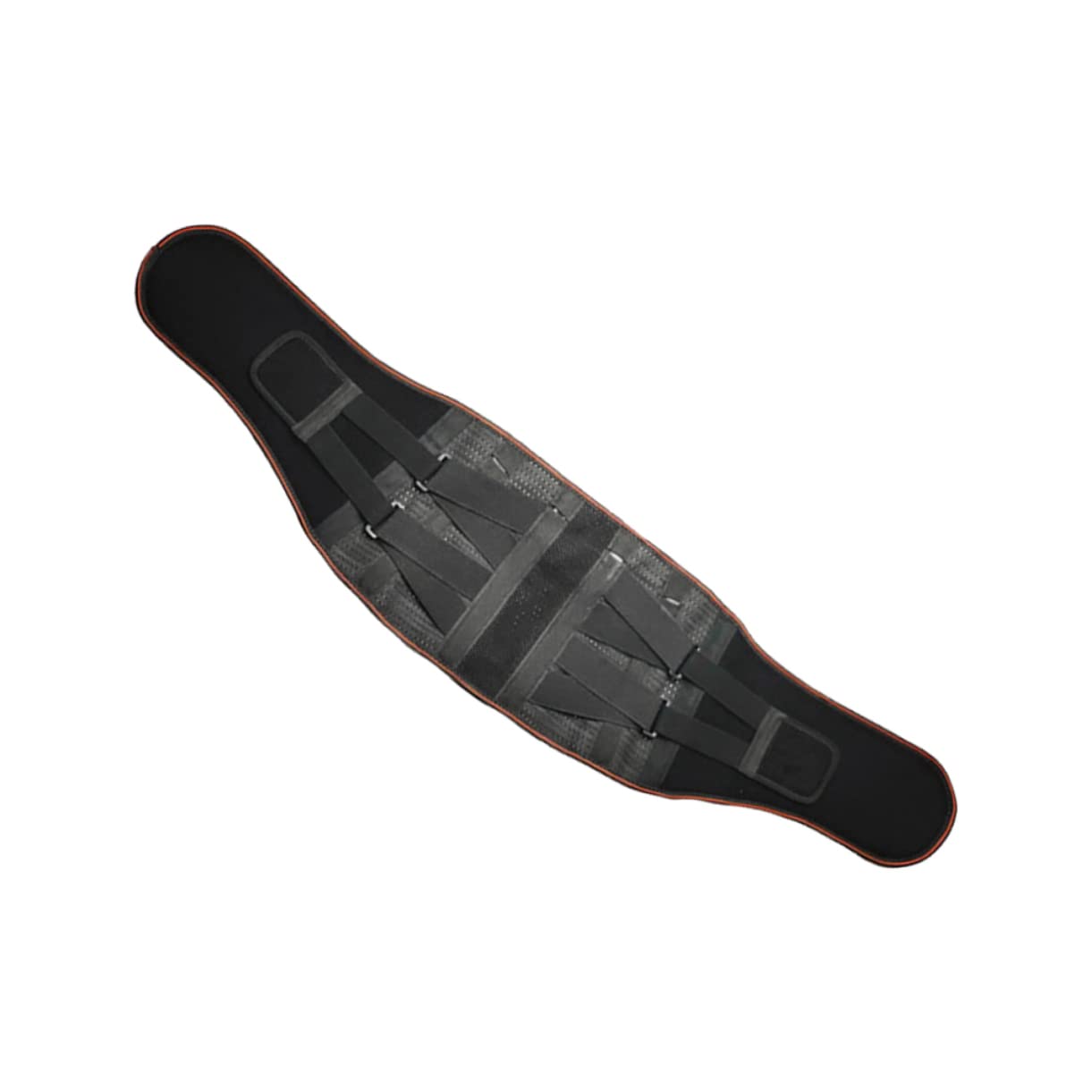 Ipetboom 1Pc Lumbar Support Waist Wrap Belt for Fitness Ergonomic Design Plate Support Reduces Muscle Fatigue Comfortable for Weightlifting and Sports Black