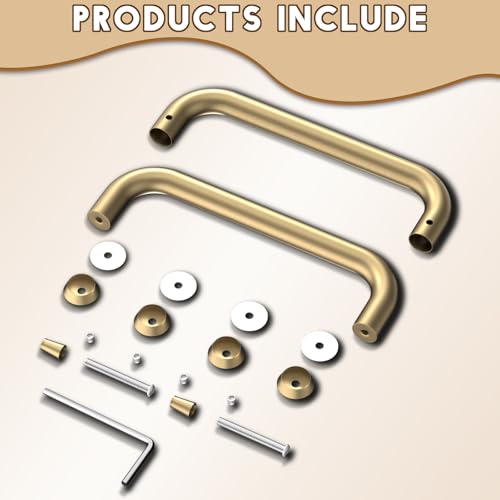 LVYIHAN 8" Titanium Gold Glass Shower Door Pull Handle Double Sided by LVYIHAN - Used condition - Image 5