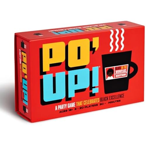 PO' UP! Black in The Workplace Edition Card Game – Adult Party Game About Corporate Life | Conversation Card Game | 200 Cards | Ages 18+ | 2+ Players