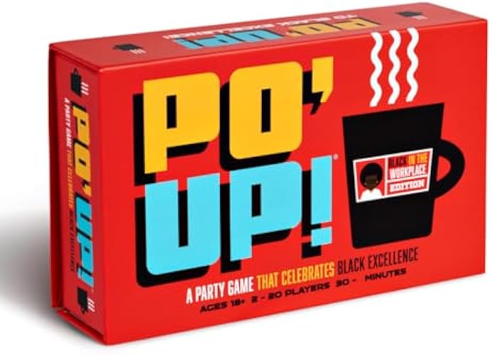 PO' UP! Black in The Workplace Edition Card Game – Adult Party Game About Corporate Life | Conversation Card Game | 200 Cards | Ages 18+ | 2+ Players