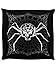 Grindstore Coussin Pentagram Spider Gothic 40 x 40 cm Noir