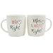 Produktbild Jones Home and Gift Mr. & Mrs Mug, Multi-Colour by Jones Home and Gift
