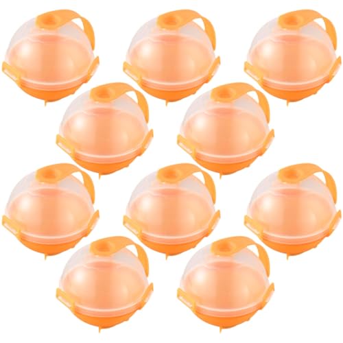 Molde para hielo esférico reutilizable color naranja miniatura 1