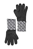 Michael Kors Women's Gloves MK Logo Knit Cuffed Gloves Derby Grey