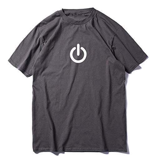 T-shirt coton casual hommes d'été lâche à col rond taille XXL modèle FU0135A