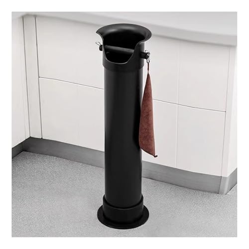 Espresso Grounds Knock Box - Commercial Floor Standing Barista Style Container for Kitchen, Bar, and Home Use