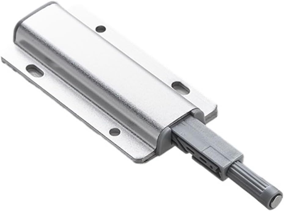 Push to Open Cabinet Catches Aluminum Alloy Door Stops Magnetic Touch Stop Kitchen Invisible Cabinet Pulls Hardware(Nickel)