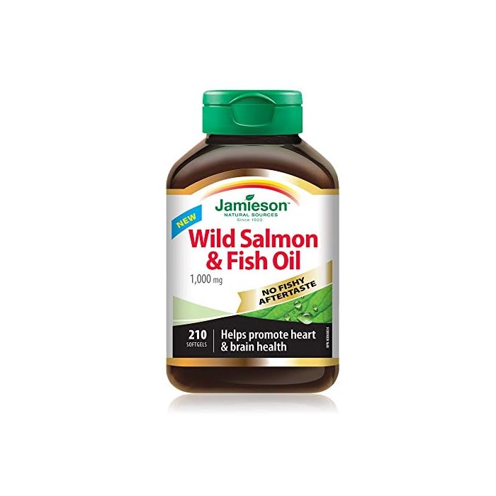 Jamieson No Fishy Aftertaste - Wild Salmon & Fish Oil 210 SoftGels