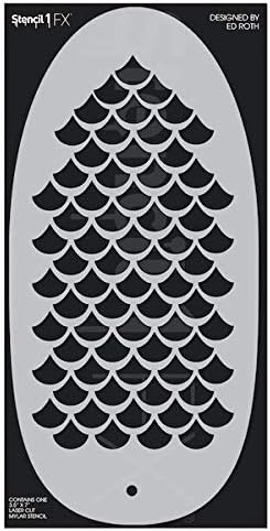 STENCIL1FX Mermaid Scales Makeup Stencil