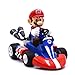 Yangzou Super Mario Mario Pullback Tricycle Racer Martin Jeu Kart Figure Jouet 13 Cm, Dessin Animé Poupée Décoration Vacances Cadeau Poupée Cadeau d'anniversaire