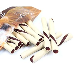 Foodie Puppies Natural Palatable Healthy Dual Color Milk and Chicken Flavor Chew Twists for Dog (100gm, Pack of 2)