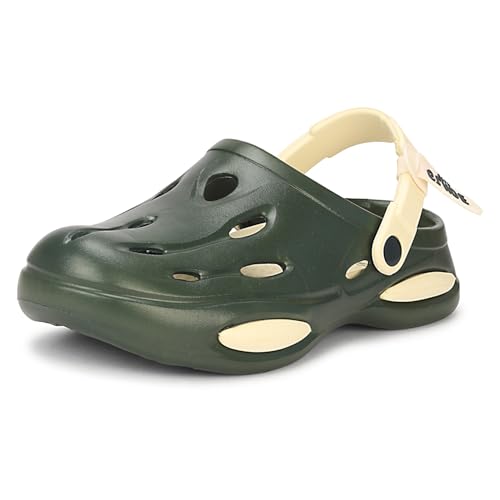 Image of Kraasa Glide Gear Men's Eva Casual Clogs for Everyday use | Sandals with Adjustable Back Strap | Lightweight, Comfortable | Stylish and Waterproof Mules