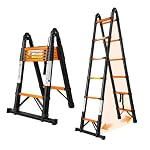 Chanjarhill – Chanjarhill Teleskopleiter Ausziehbare Leiter 5 Meter Schwar
