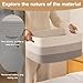 OIASKET Large Storage Basket for Organizing, Woven Rope Basket for Shelves, Closet Organizer Bins for Clothes, Blanket, Toys, Baby Nursery Storage, 17.7