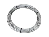 Vinyl Coated Stainless Steel Cable, Type 304 Stainless Steel with Clear and Black Vinyl Coatings, 3/64, 1/16, 3/32, 1/8, 3/16 Inch Diameter Flexible Cables (3/64” Clear Coated to 1/16”, 100 ft)