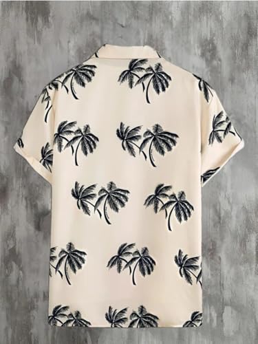 Image of Leriya Fashion Men's Polycotton Regular Fit Casual Stylish Printed | Formal Printed Half Sleeve Shirt |Summer Button Down Shirts for Men