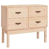 Plateau décoratif : le plateau de table de ce buffet offre des conditions idéales pour mettre en valeur des articles de décoration, des cadres photo ou des plantes en pot. Utilisez la surface comme étagère pratique dans l'entrée ou comme élément de décoration supplémentaire dans votre espace de vie.