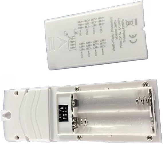 Yuanpgky Wireless 433MHz Temperature and Humidity Sensor with LCD Display, Compatible with for Ecowitt HP2550 HP2560 WS3900 WN1980 Consoles