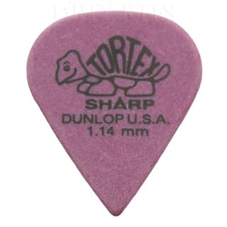 Modèle Tortex Sharp Dunlop Lot de 12 médiators/plectres – 1,14 mm Violet dans une boîte de rangement pratique - Les Beatles, Paul McCartney, John Lennon, RIngo Starr, George Harrison