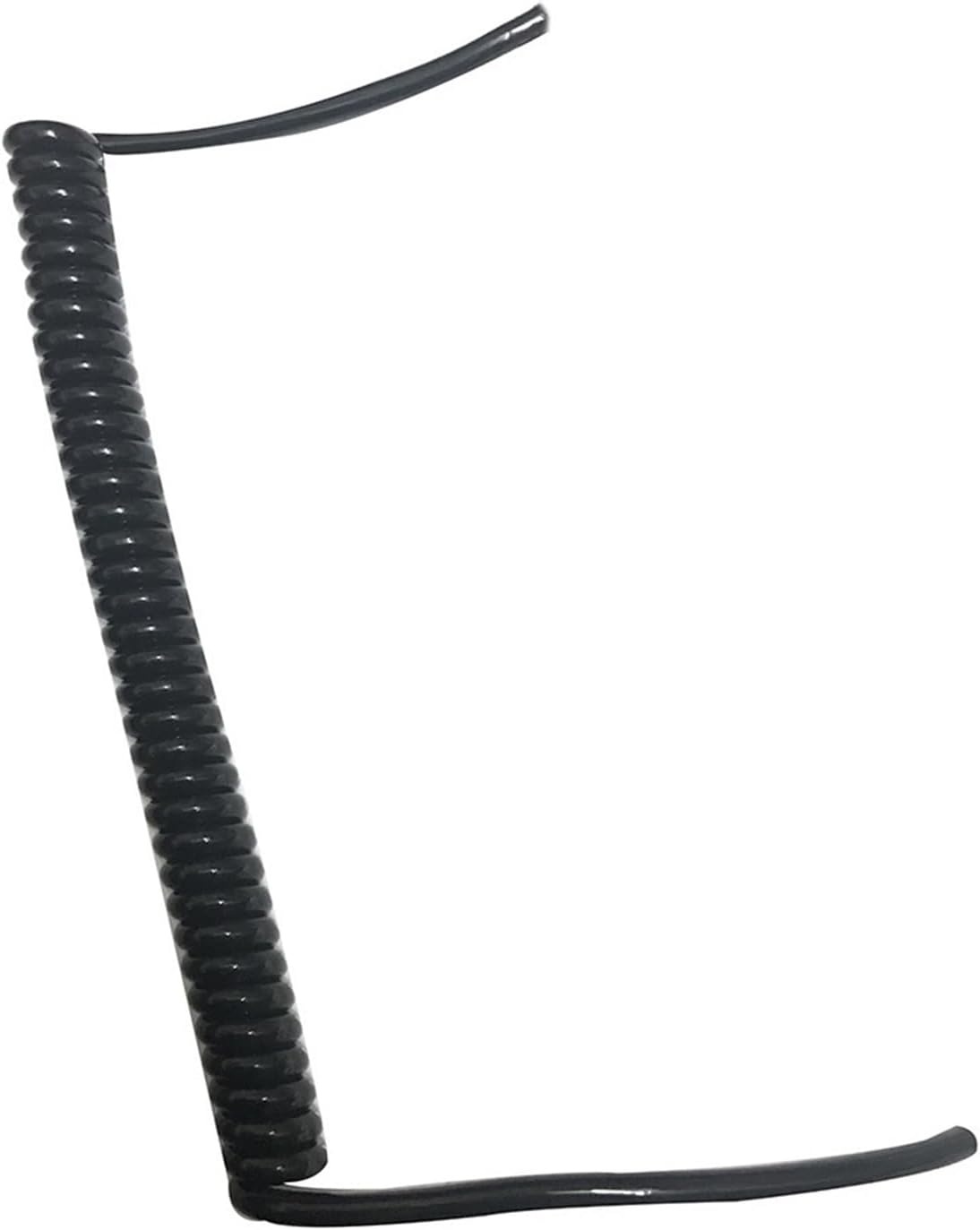 Retractable Spring Coiled Extension Cord ， 2 Cores Telescopic Power Line 0.75mm Square Spring Wire Cord AC Spiral Cable Extension