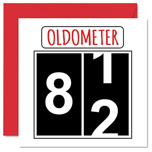 Divertidas tarjetas de cumpleaños 82 para hombres y mujeres, olómetro, tarjeta de feliz cumpleaños para papá, mamá, bisabuelo, tarjetas de felicitación de 145 mmx145 mm, tarjeta de cumpleaños 82