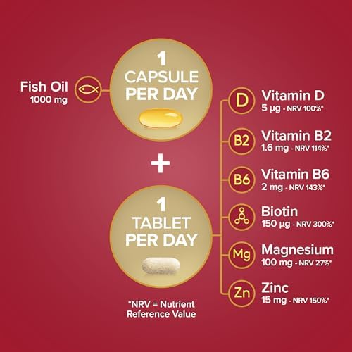 Seven Seas Perfect7 Woman Plus, Multivitamin For Women With Omega-3, Vitamin D And Zinc For Women’s Health Support 1-7, 30 Tablets plus 30 Capsules, 1 Month Supply - Image 5
