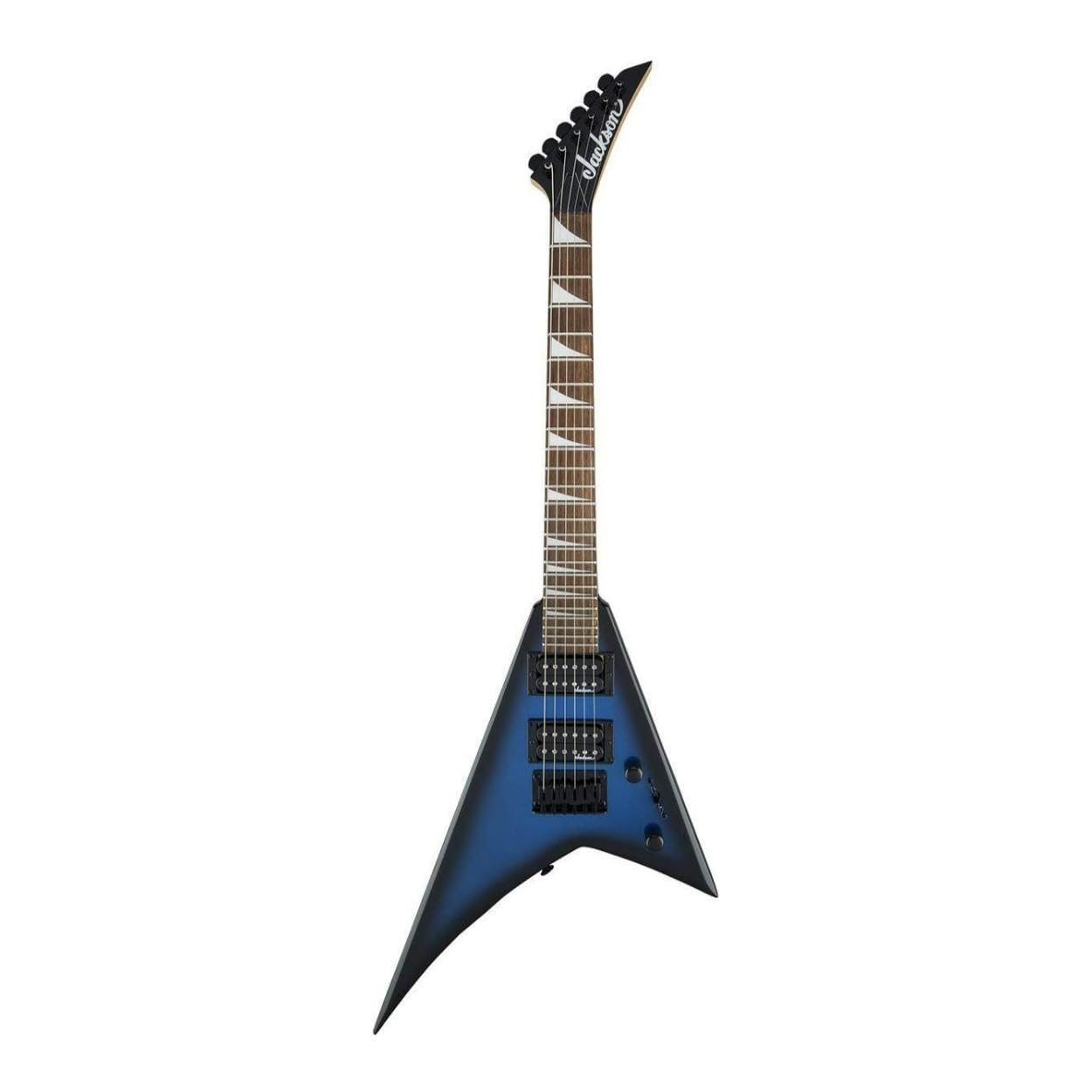 Jackson JS Series RR Minion JS1X Electric Guitar, Amaranth Fingerboard, Metallic Blue Burst - Image 2