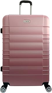 Mala de Viagem Grande Expansiva Rígida 4 Rodinhas Dupla 360° Abs Cor:Rose;tamanho:G2