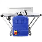 8-Inch Benchtop Planer for Woodworking, 1250W 8000 RPM Electric Jointer Planer Combo with Dust Port, 4.7' Thickness Capacity Wood Planer Machine for Hard & Soft Wood