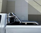 TKMAUTO Silver Stainless Steel SRB005 Sport Bar Roll Bar with Side Rails Compatible with Tacoma/Ranger/Colorado/Canyon/Frontier/Jeep Gladiator