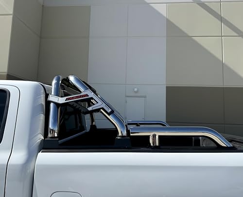 TKMAUTO Silver Stainless Steel SRB005 Sport Bar Roll Bar with Side Rails Compatible with Tacoma/Ranger/Colorado/Canyon/Frontier/Jeep Gladiator