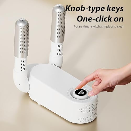 Image of Boot Dryer Constant Temperature Shoe Dryer Timer and Handle Foot Dryer Electric Boot Warmer for Gloves Footwear Dryers Folding Design and Smart Panel - Multi Color