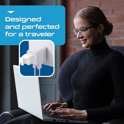 Image of Ceptics UK adapters for Travel to London, UAE, Hong Kong - USB-A, USB-C & USA Input - Ultra-Compact Grounded Type G Adapter - Use with Phones, Laptops, Cameras