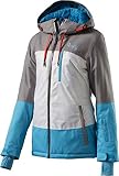Atmungsaktiver Tragekomfort Firefly Damen Babette Jacke, Melange/White/Turquoise, 34