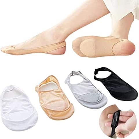 JAHER 4 Pairs Women Summer Invisible Boat Socks,Boat Sock Breathable Low Cut Ankle Sock, Invisible Socks,Women's Stockings & Hosiery (4 Pairs Colorful) Cover