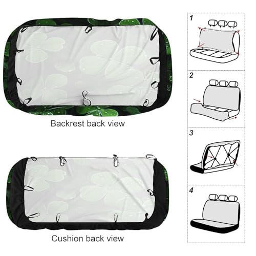 Funda de asiento trasero de coche para evitar pelos de perro y suciedad universal 3