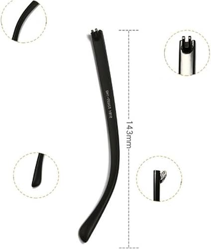 Miniatura 4 de Brazo de repuesto para gafas, 1 par de lentes de plástico para lentes de sol, color estampado de leopardo