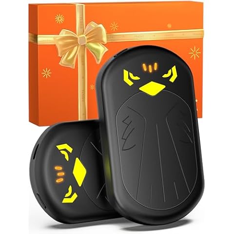 Hand Warmers, Rechargeable Hand Warmer, 2 Pack Rapid Heating Electric Hand Warmers Rechargeable, Portable Pocket Hot Hands Handwarmers Gifts for Women, Men, Camping, Hunting Gear Black Cover