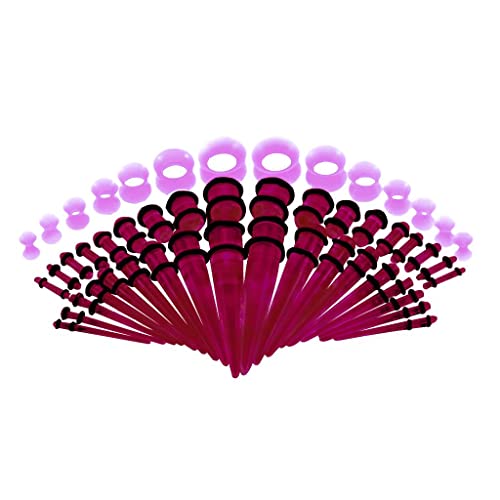 Colaxi 50 Unidades Dilatação Da Orelha Do Ouvido Das Orelhas Perfurante para E Você, Roxa