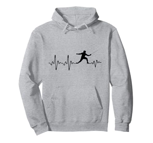 Escrime Battement Coeur Joueur Escrime Homme Femme Enfant Sweat à Capuche