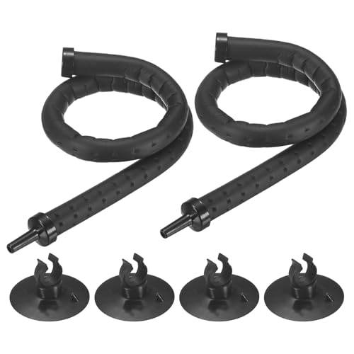 M METERXITY Air Stone for Aquarium Fish Tank, 11.81 Inch Rubber Pipe Bubble Diffuser with Suction Cup for Hydroponics/Aquaculture, Oxygen Diffuser Bar Bubble Wall Decorations