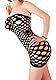 Creamlin Sexy Dessous für Frauen Nahtlose Mesh Chemise Dessous Baby Doll Minikleid One Size (Schwarz)