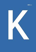 Lined notebook with initial K